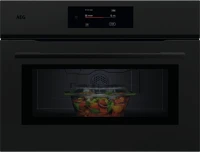 Fekete NKM7N721T MEALASSIST 7000 Aeg nkm7n721t mealassist 7000 kompakt sütő mikrohullámmal matt  45cm kép