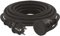 Fekete P01805 Kültéri hosszabbító 5 m / 1 aljzat /  / gumi-neoprén / 250 v / 1,5 mm2 kép