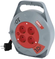 Fekete P19510 Kábeldob 10 m / 4 aljzat /  / pvc / 230 v / 1 mm2 kép