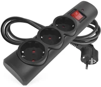 Fekete P54214 Emos túlfeszültségvédő 3 aljzat, 1,5 m, kép