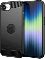 Fekete PT5903396382093-K-2 szilikon hátlap tok (apple logónál kivágással) kép