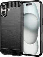 Fekete PT5903396449529 Telefontok iphone 17 - carbon fiber -  szilikon hátlap tok kép