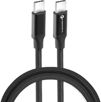 Fekete QC 4.0, 4K / 60 HZ Usb type-c töltő- és adatkábel, usb type-c, 100 cm, 5000 ma, 100w kép