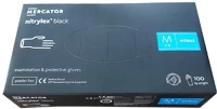 Fekete RD30104003 Gumikesztyű egyszer használatos nitril púdermentes  m 100 darabos kép