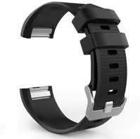 Fekete RS94567 Fibit charge 2, szilikon pótszíj, állítható, kép