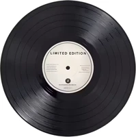 Fekete TM0040087 Egérpad - bakelit lemez  egérpad kép