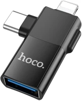 Fekete UA17 Hoco ua17 - lightning / type-c (usb-c) / usb - otg adapter, kép