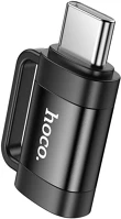 Fekete UA31E Adapter: hoco ua31e - type-c (usb-c) / lightning,  adapter kép
