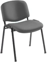 Fekete VEC21_0141110 Tárgyalószék 1120 tn c.73 szürke szövettel  lábbal kép