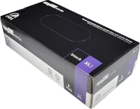 Fekete XL10 100 Gumikesztyű egyszer használatos nitril púdermentes  xl10 100 darabos kép