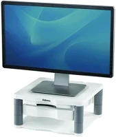 Fellowes 11.00195 Monitorállvány  premium plus fiókkal platinaszürke kép