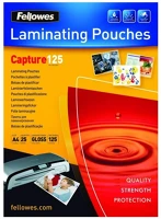 Fellowes 5396301 Lamináló fólia, a4, 125 mikron, fényes, 25 db/doboz, ® kép