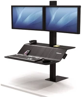 Fellowes 8082001 Munkaállomás ülő-álló, ® lotus ve, két monitorhoz kép