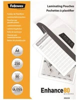 Fellowes COR_IFW53129 Meleglamináló fólia, 80 mikron, a4, fényes, 250 db, kép