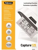Fellowes COR_IFW53149 Meleglamináló fólia, 125 mikron, a4, fényes, 250 db, kép