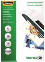 Fellowes COR_IFW53512 Meleglamináló fólia, 100 mikron, a3, fényes, 100 db, kép
