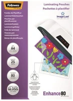 Fellowes COR_IFW53962 Meleglamináló fólia, 80 mikron, a4, fényes, 25 db, kép