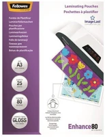 Fellowes COR_IFW53964 Meleglamináló fólia, 80 mikron, a3, fényes, 25 db, kép