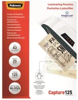 Fellowes COR_IFW53965 Meleglamináló fólia, 125 mikron, a3, fényes, 25 db, kép