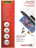 Fellowes COR_IFW54401 Meleglamináló fólia, 125 mikron, a4, superquick, fényes, 100 db, kép