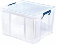 Fellowes COR_IFW77309 Műanyag tároló doboz, átlátszó, 48 liter, 