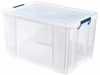 Fellowes COR_IFW77311 Műanyag tároló doboz, átlátszó, 85 liter, 