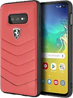 Ferrari FEHQUHCS10LRE Heritage samsung s10 lite tűzdelt bőr kemény piros tok kép