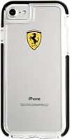 Ferrari FEGLHCP7BK Iphone 7 átlátszó/fekete hátlap kép