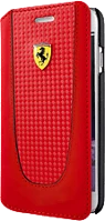 Ferrari FEPIFLBKP7LRE Sf pit stop iphone 7 plus kinyitható piros tok kép