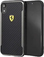 Ferrari FESPCHCI61CBBK Sf racing shield iphone xr fekete karbon hatású tok kép