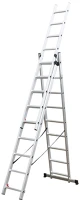 Fieldmann FZZ 4309 Háromrészes univerzális alumínium létra, 3x9 fokos kép