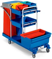 Filmop ALDF-0000MP3060A Morgan 3060 takarítókocsi 4x6l vödörrel + 35l-es impregnált moptartó vödörrel kép