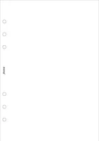 Filofax COR_NFX212405 Kalendárium betét, jegyzetlap, pocket méret, sima, fehér kép