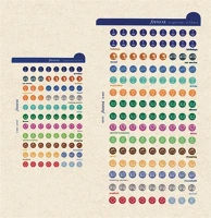 Filofax FX-130137 Kalendárium betét, öntapadó szervezőcímke, nagy , színes kép