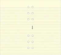 Filofax FX-213053 Kalendárium betét, jegyzetlap, pocket méret, vonalas, krémszín kép