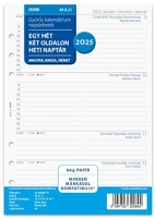 Filofax FX-25-68288-FH Kalendárium betét, tervező, hoz, pocket méret, heti, 1 hét/2 oldal, 2025 kép