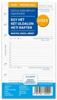 Filofax FX-25-68488-FH kalendárium betét, tervező, filofaxhoz, personal méret, heti, 1 hét/2 kép