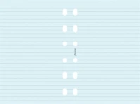 Filofax FX-343001 Kalendárium betét, jegyzetlap, a5, vonalas, kék kép