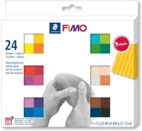 Fimo 24X25G Gyurma, készlet, 24x25g, égethető,