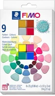 Fimo 8013C10-1 gyurma, készlet, 8x25 + 2x57 g, égethető, fimo 