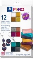 Fimo 8013C12-4 gyurma, készlet, 12x25 g, égethető, fimo 