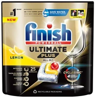 Finish VL13_00903 Mosogatógép tabletta  ultimate plus allin1 lemon 25 darab/doboz kép
