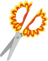 Fiorello 06.00985 Olló iskolai  gr-1509 virágos fogó rész kerekített 15cm kép