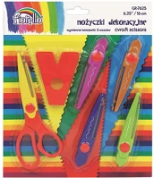 Fiorello 130-1674 Olló kreatív  5 féle cserélhető pengével 16cm kép