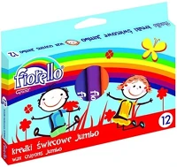 Fiorello 15.00402 Zsírkréta  jumbo kerek 12 színű kép