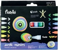 Fiorello 17.00312 Akril marker  2 mm 12 darabos kép
