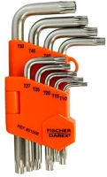 Fischer darex 0199919 Torx kulcs készlet, 9 darabos, kép