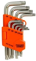 Fischer darex COR_RM0199919 Torx kulcs készlet, 9 darabos, kép