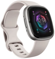 Fitbit FB521SRWT Sense 2 lunar white/platinum aluminum kép