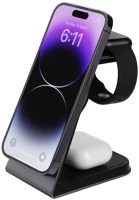 Fixed ALU 3IN1 Magpowerstation alu 3in1 wireless charging stand with magsafe space gray kép